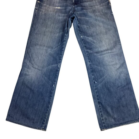 7 For All Mankind  Relaxed WIDE LEG  Jeans Womens 29 Medium Wash Denim 100% Cott - Picture 4 of 12
